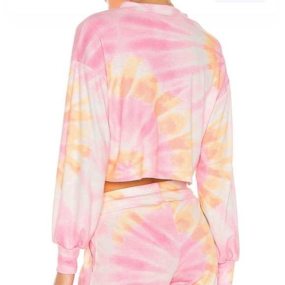 Beach Riot Ava Sweatshirt Sunrise Tie Dye Size S - Picture 3 of 9